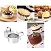 Defemim Round Cake Rings Cake Molds Set of 4, Stainless Steel Mousse and Pastry Mini Baking Ring Mold, Food Rings Dessert Rings Set Including 4 Rings & 4 Food Presses (4 Round)