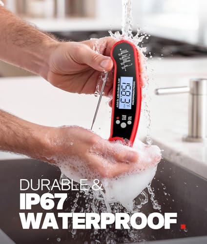 image for AYMDKI Meat Thermometer Digital - Instant Read Food Thermometer for Co