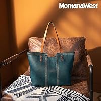 Montana West Tote Bag for Women Top Handle Satchel Purse Oversized Shoulder Handbag Hobo Bags Teal Blue Christmas Gift MWC-118LKB — image 7