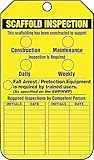 Accuform Signs TRS318CTP Scaffold Status Tag, Legend