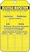 Accuform Signs TRS318CTP Scaffold Status Tag, Legend"Scaffold Inspection (Checklist)/Key Responsibilities", 5.75" Length x 3.25" Width x 0.010" Thickness, PF-Cardstock, Black on Yellow (Pack of 25)