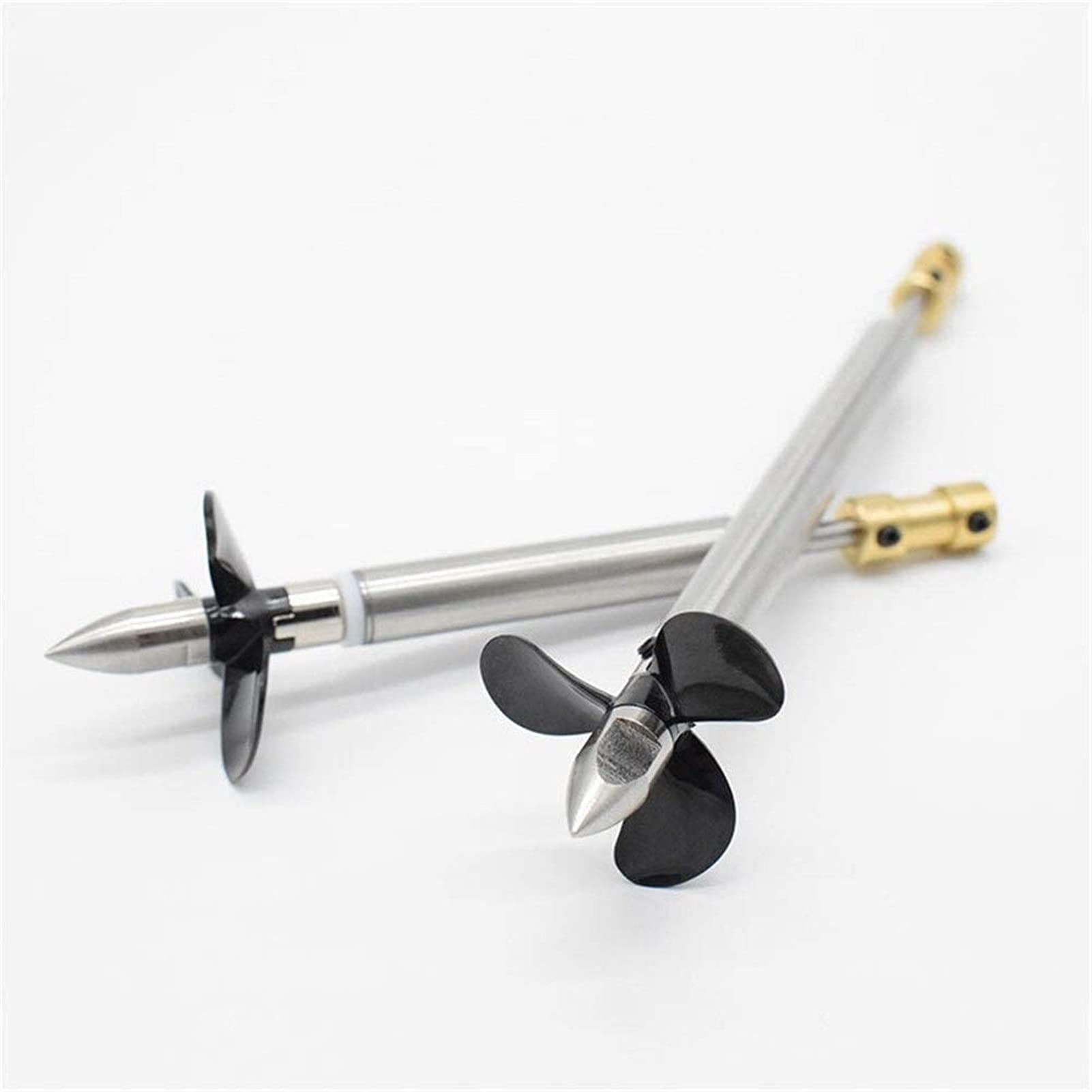 Części RC- Do łodzi Rc łódź śmigła model łodzi Rc zestaw wałów 4mm wał napędowy łodzi + 3 ostrza śmigło + sprzęgło + akcesoria do nakrętek podporowych (kolor: silnik L25cm 4mm)