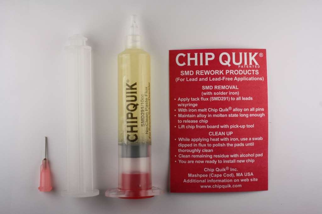 Uр Tо 40% оƒƒ Chipquik Tack Flux no clean in a 10cc syringe w/plunger & tip - SMD291