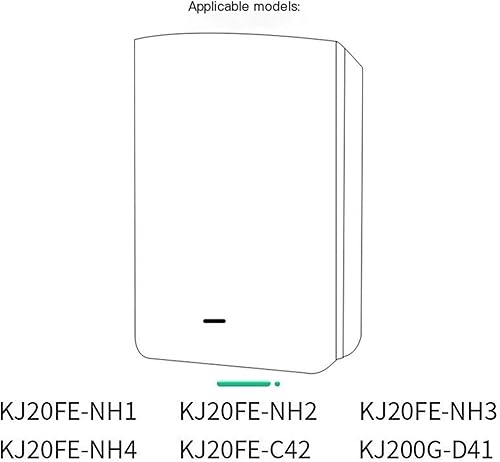 Miniatura 3 de Filtro purificador de aire adecuado para Midea KJ20FE-NH1NH2NH3 Filtro KJ200G-D41C42 Elemento filtrante 12.205 * 9.449 * 1.378 in