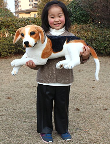 Jesonn Giant Realistic Stuffed Animals Beagle Dog Plush Toys,21.6" Or 55Cm,1Pc #TOP6