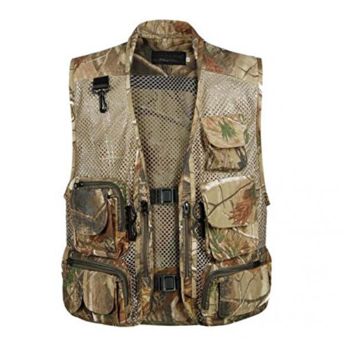 ZOOMELLA Men Outdoor Multi-Pocket Vest Fly Fishing Photography Quick-Dry Jacket XL|Vests| Vests-picture-11