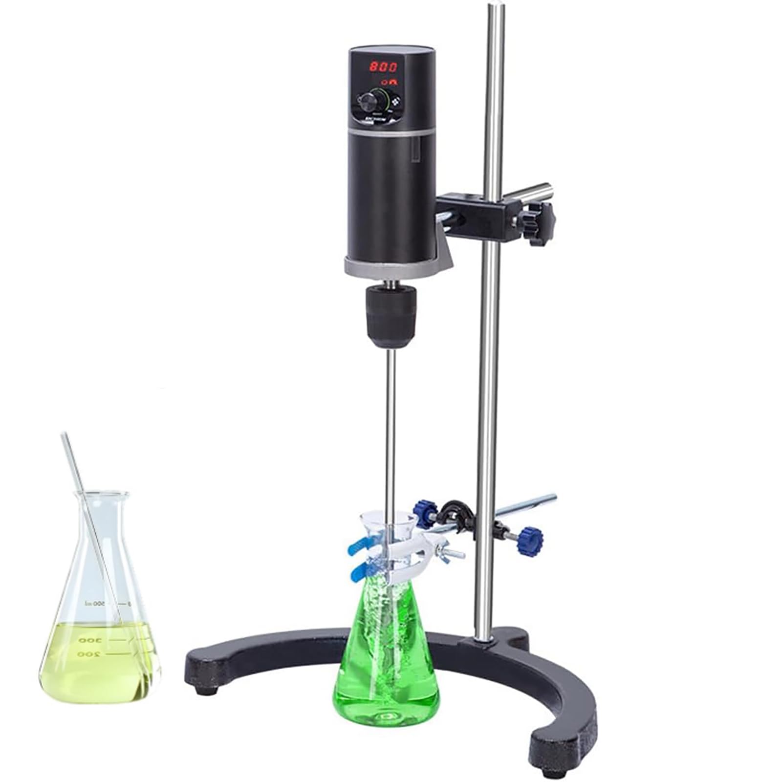 Agitatore elettrico per laboratorio, volume massimo 60 l, gamma di velocità 100-2000 giri/min, opzioni di coppia 20/40/60 N·cm, ideale per applicazioni scientifiche