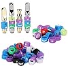 50pcs Shatterproof Silicone Band for lab glass tubes and 510 Glass Tank and 510 caridge and lab glass tubes (9.6mm x 9.6mm x 7mm (50pcs))