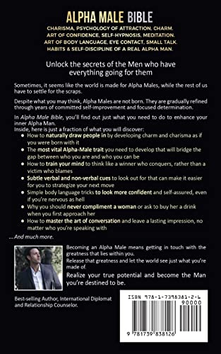 Alpha Male Bible: Charisma, Psychology of Attraction, Charm. Art of Confidence, Self-Hypnosis, Meditation. Art of Body Language, Eye Contact, Small Talk. Habits & Self-Discipline of a Real Alpha Man. image 4