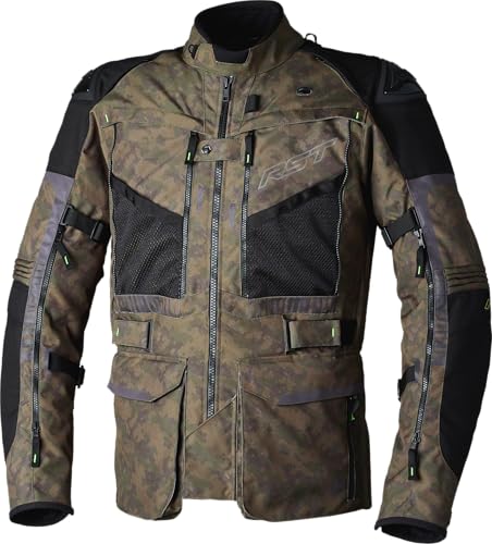 RST Ranger veste textile de moto marron et verte de haute qualité