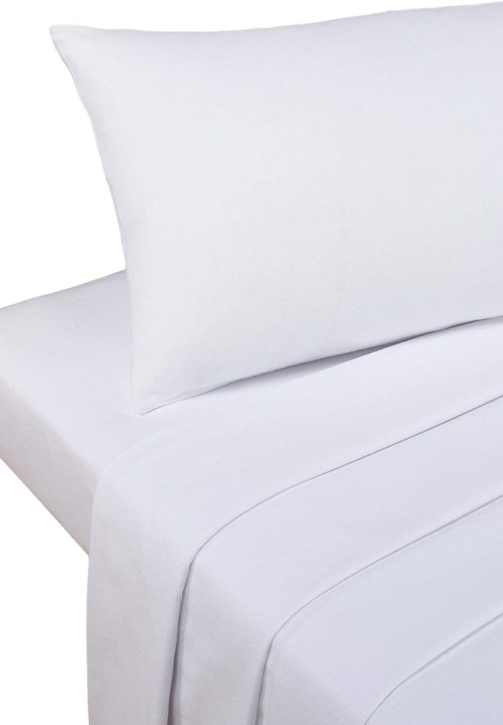 2' 6" Percale 180 Thread Count Fitted Sheet. White. Ideal for Bunk Bed, Small Single and Caravan Bed.