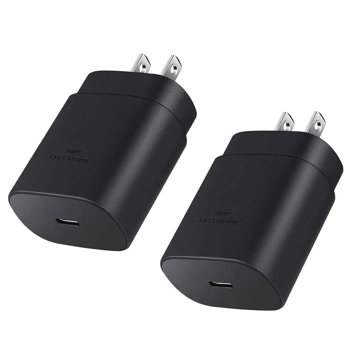 USB C Charger Block, 25W USBC Super Fast Charging Adapter for Samsung Galaxy S25 S24 Ultra S23 S22 S21 S20 Note20 / iPhone 17 16 15 14 13 Pro Max, Type C Wall Charger Plug, 2 Pack — product image