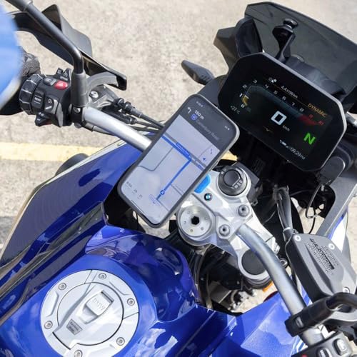 Image of Quad Lock 1 inch Ball Adaptor for Motorcycle Phone Mount with Vibration Dampener and MAG Phone Case for iPhone 17 Air
