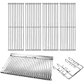 Votenli P0350H (1-Pack) 27 inches Steel Ash Pan with 19 3/4" Grid Grates for Chargriller Charcoal Grill 1224, 1324, 2121, 2222, 2727, 2828, 2929, Chargriller 200048,Charbroil 1730205