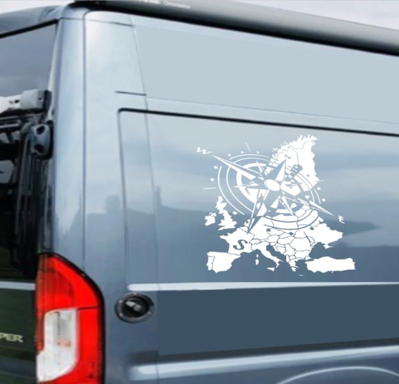 Autocollant boussole autocollante murale Sm1 stickers rose des vents pour groupe 16 personnes