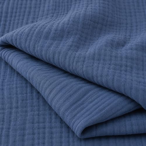 Image of Newton Baby Deluxe Crib Sheet, Evening Blue | Ultra-Soft Breathable Organic Cotton, Fitted, Thicker & Softer Design, Machine Washable
