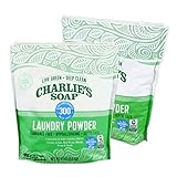 Charlie’s Soap Laundry Powder (300 Loads, 2 Pack) Hypoallergenic Deep Cleaning Washing Powder Detergent – Eco-Friendly, Safe, and Effective