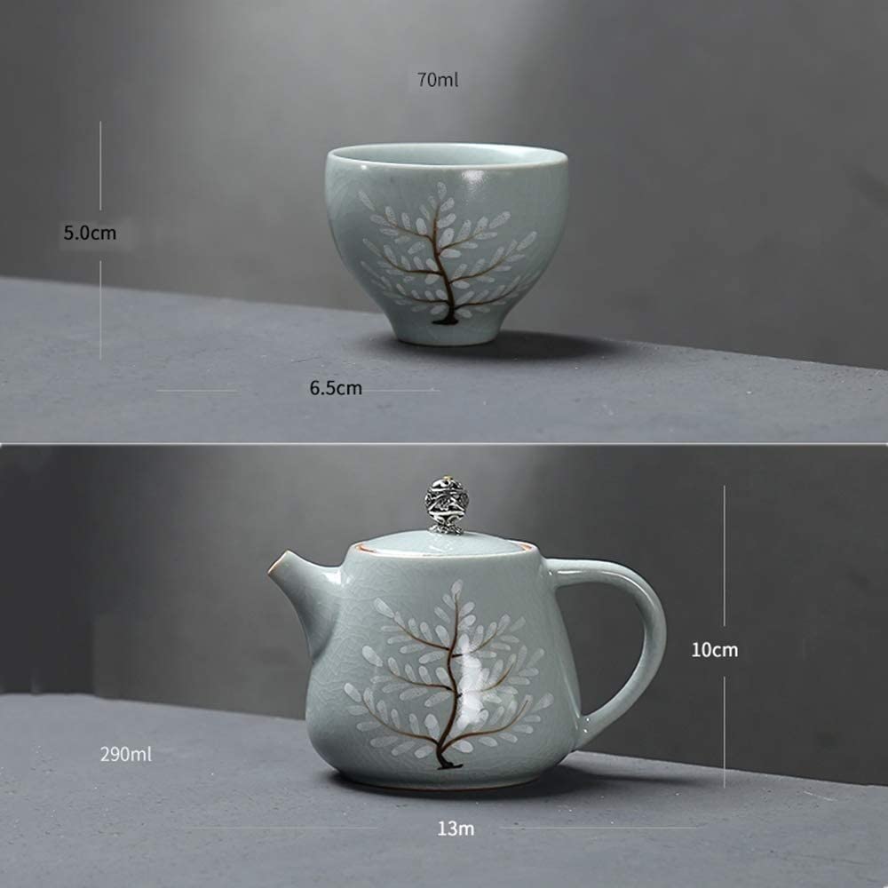 zestaw do herbaty， Zestaw do herbaty Zestaw filiżanek do kawy Zestaw filiżanek do herbaty Ceramika Zestaw do herbaty Ręcznie robiony chiński zabytkowy porcelanowy czajniczek 4 filiżanki