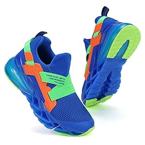 Coolloog Kids Sneakers Boys Girls Running Tennis Walking Shoes Lightweight Breathable Sport Athletic