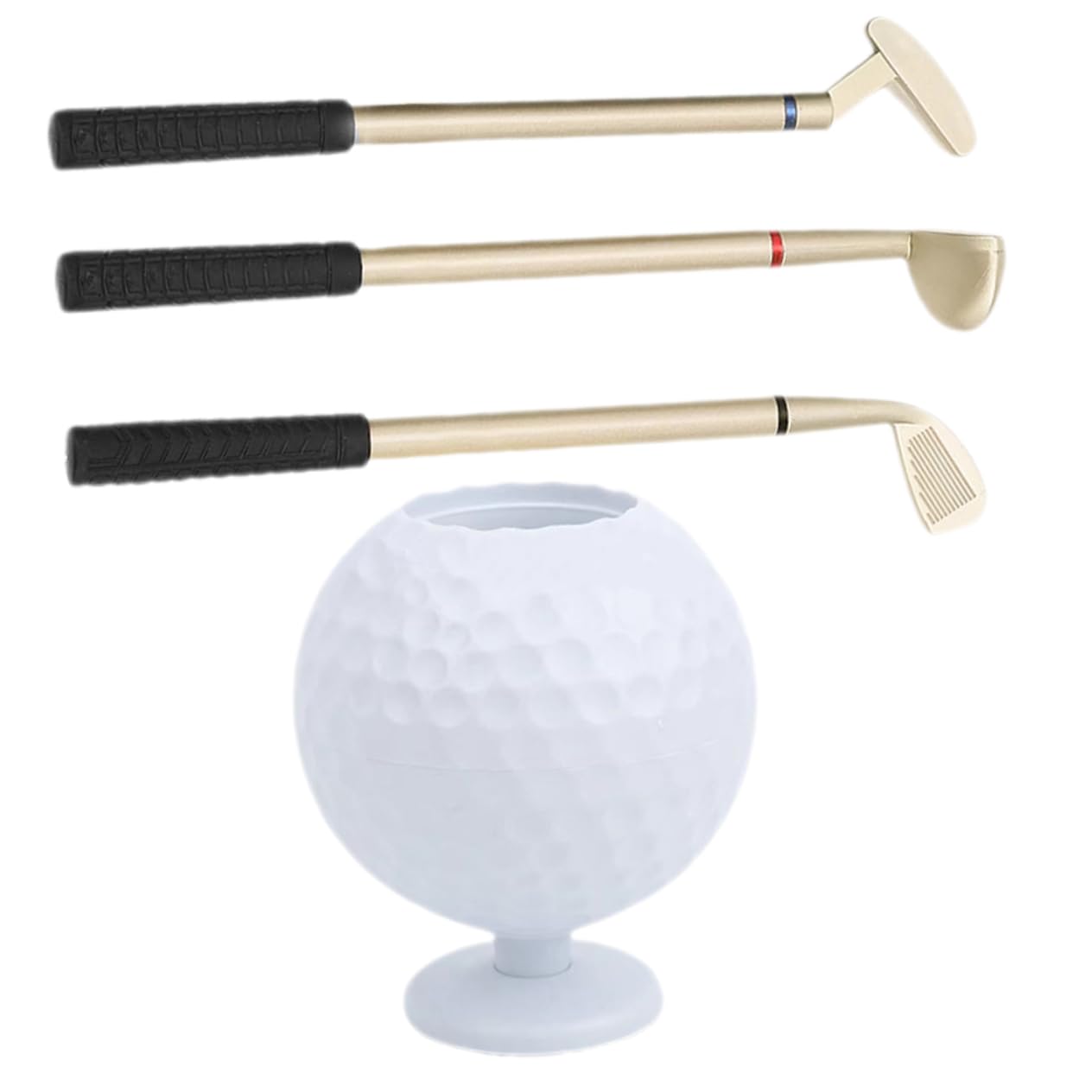 2sets Portapenne Golf Plastica Organizer Creativo Per Scrivania Design Golfistico Per Appassionati Di Golf e Teenager Decorazione Da Ufficio Funzionale