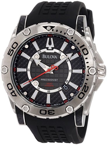 u[o Bulova Men's 96B155 Precisionist Champlain Rotating bezel Watch j Y rv ysAiz