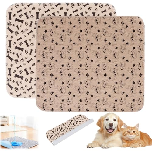 Image of Puppy Pads with Pheromones,Washable Puppy Pee Pads for Dogs,Reusable Puppy Pads Washable for Dogs & Cats,Washable,Durable Leak-Proof & Anti-Slip Pet Training Pads for Home & Trave