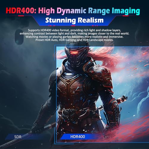 Image of TITAN ARMY 24.5 Inch 300Hz Gaming Monitor, Fast IPS Panel, FHD 1920 x 1080p, HDR400 1ms GTG, Adaptive Sync, 121% sRGB,Low Blue Light VESA 100 * 100 HDMI 2.0, DisplayPort 1.4, P2510HS