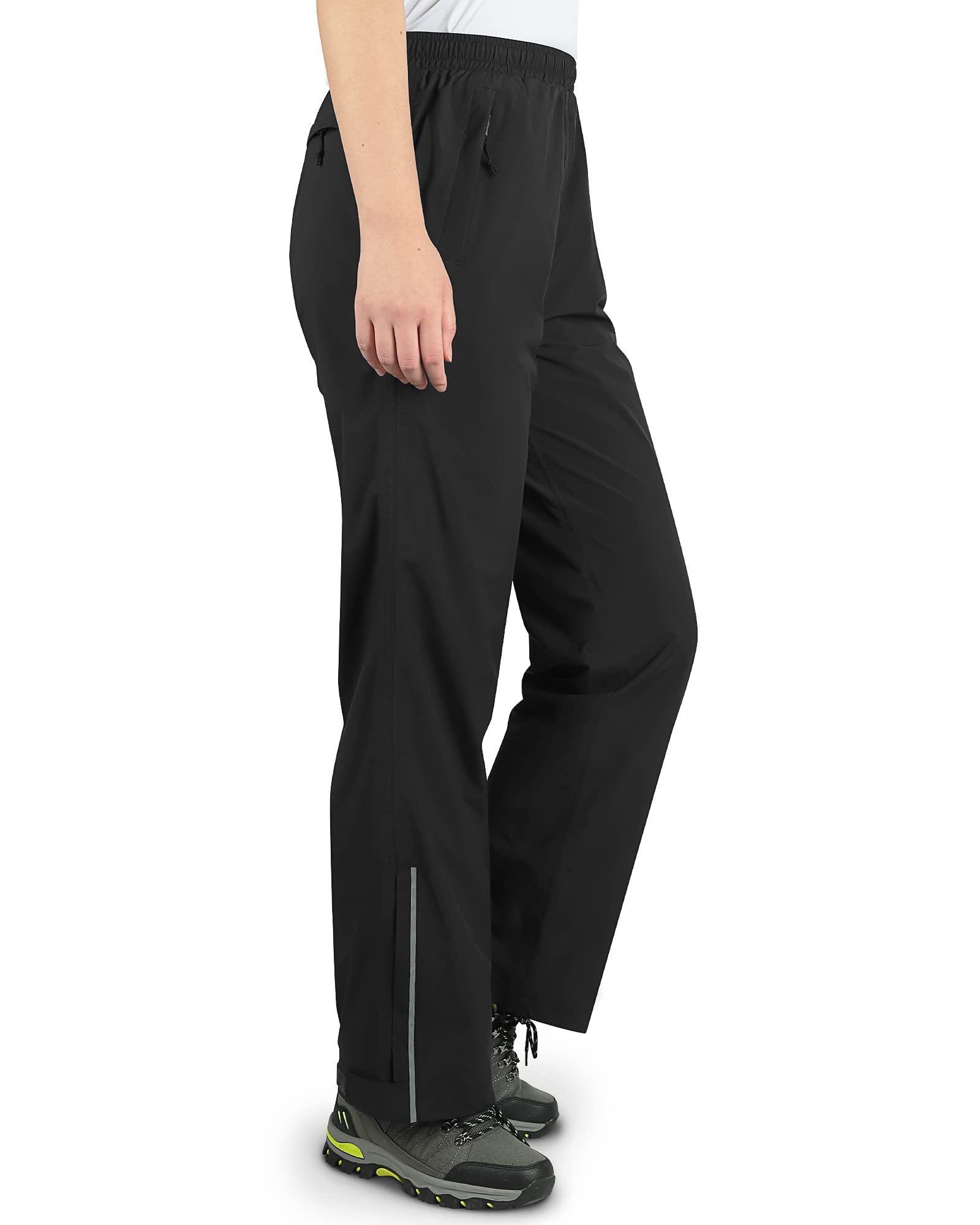33,000ft Regenhose Damen Wasserdicht Atmungsaktiv Wanderhose Fahrrad Überziehhose Leichte Winddicht Outdoorhose