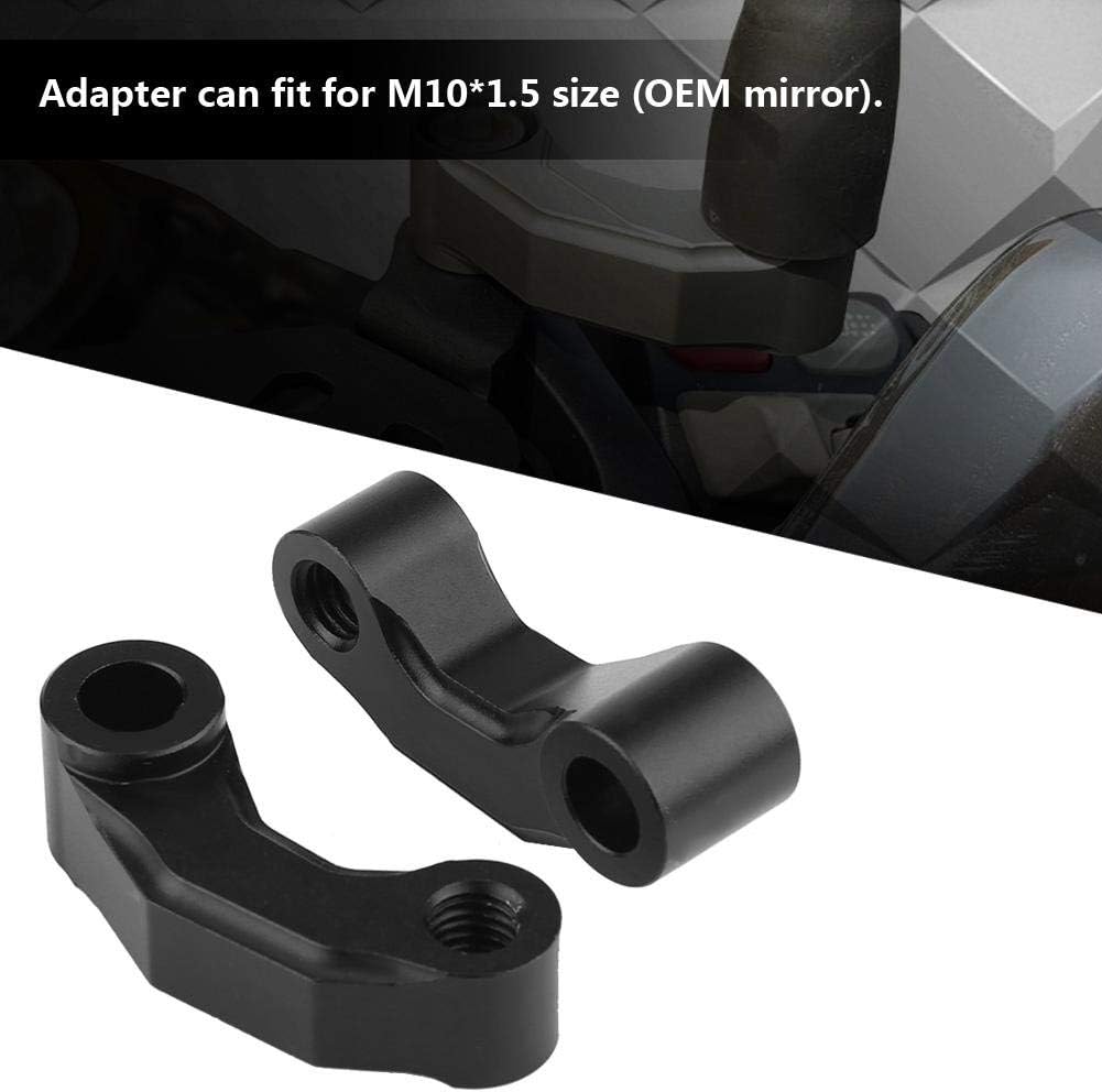 Motorcycle Mirrors Riser Extension Adapter,Keenso Mirrors Riser Extension Brackets for R1200GS LC/ADV 13-18 R nineT/R1200R