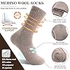 MOGGEI 5 Pairs Womens Merino Wool Socks Hiking Warm Winter Thick Thermal Crew Cozy Cabin Ladies Gift Comfy Boot Work Socks #2