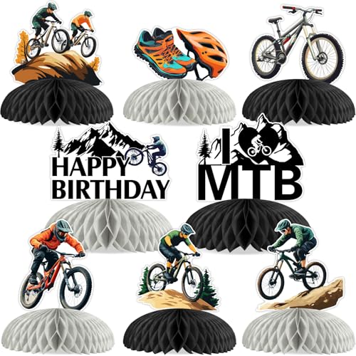 Birthday Decorations For Teens Adults, Sports Racing Bikes Theme Table Toppers Photography Background Supplies