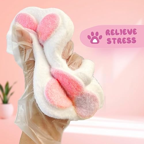 Miniatura 3 de Juguetes blandos de pata de gato, hechos a mano Taba Squishy Big Cat Paw Juguetes de silicona para apretar juguetes para aliviar el estrés, juguetes
