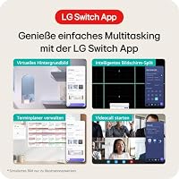 LG UltraWide™ 34WR50QK-B 34 Zoll 21:9 Curved UWQHD VA Monitor, 100Hz, HDR10, 99% sRGB, 2X HDMI 2.0, 1x DisplayPort 1.4, Schwarz – Ansicht 4