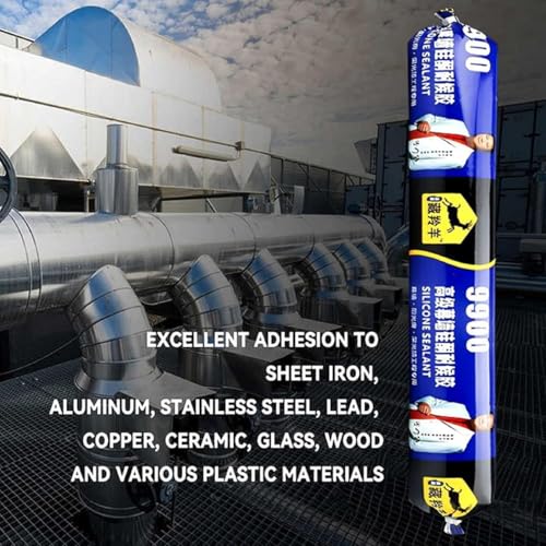 Image of Waterproof Silicone Sealant Adhesive 750 gm for Roof Crack & Leakage Repair - Flexible Weather Resistant Joint Filler,Metal, Steel, Aluminum, Tiles, Cement & Water Tanks