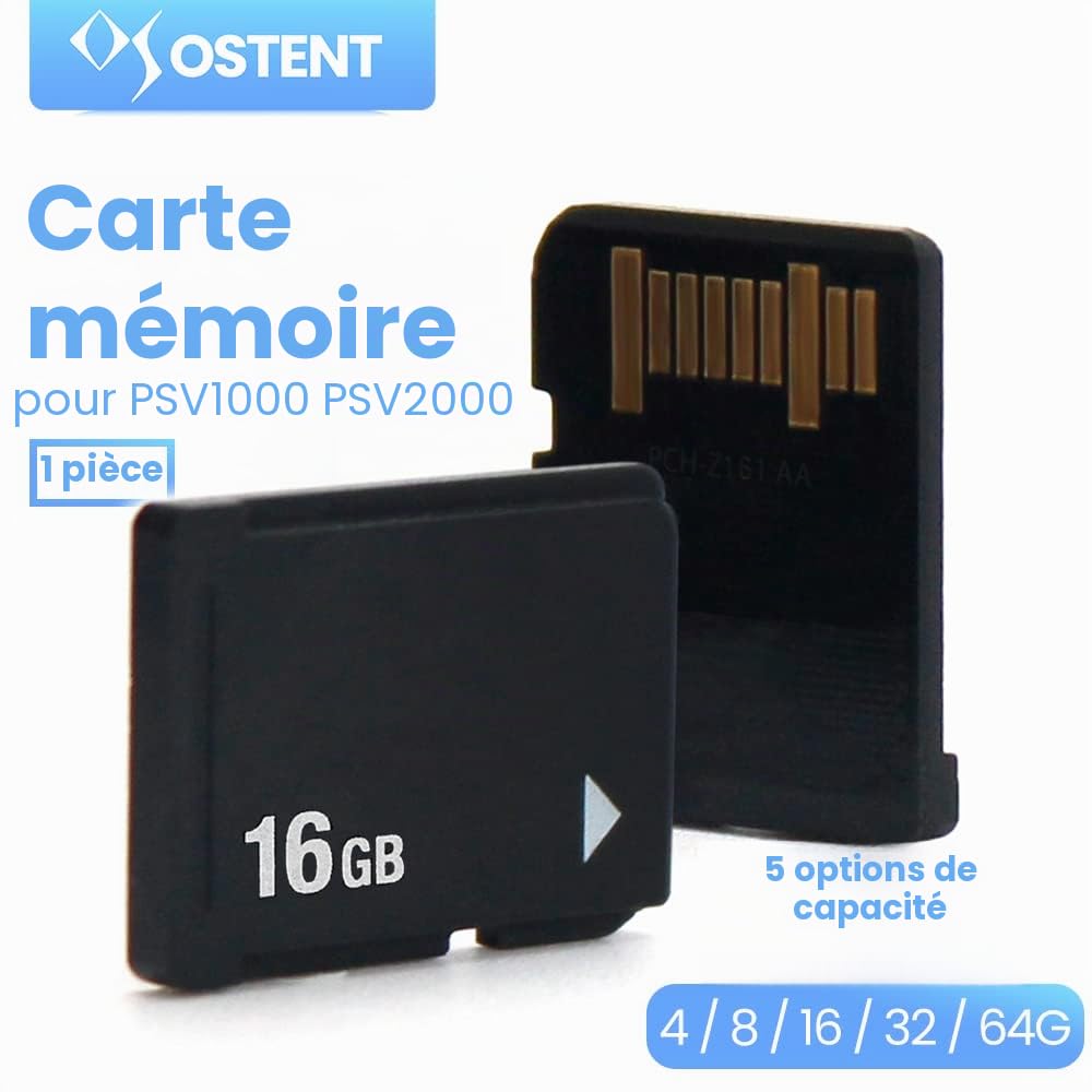 OSTENT Carte Mémoire 16 GB pour Console Sony PS Vita PSV 1000/2000 PCH-1000/PCH-2000 Console PCH-Z161