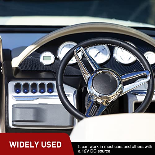 Nilight 5Pcs Led Lighted Rocker Switch 12V Blue Led Illuminated On Off Toggle Switch 30A 3Pin Spst Oval Shaped Switch 12Mm Hole For Automotive Car Truck Rv Motorcycles Marine Boats, 2 Years Warranty #TOP6