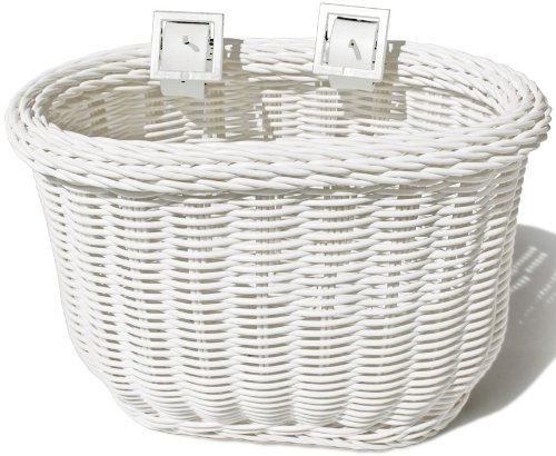 Colorbasket Kid's Front Handlebar Bike Basket,White