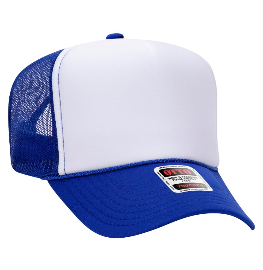 Image of Otto Cap 5-Panel High Crown Mesh Back Trucker Hat
