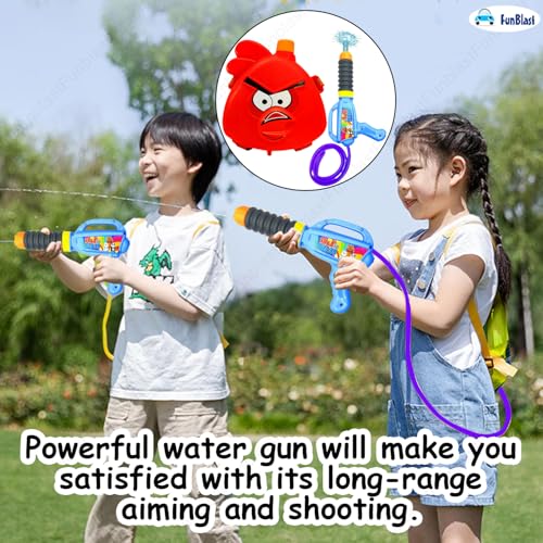 Image of FunBlast Holi Pichkari High Pressure Water Gun Toy for Kids with Tank Water, Pichkari Water Gun, Pichkari for Kids, Holi Gun, Tank Capacity - 1 L, Made in India Pichkari Toys, Best Gift
