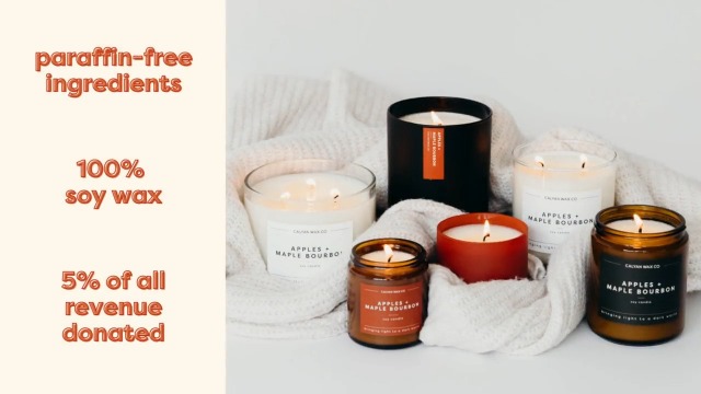 Calyan-Wax-Soy-Wax-Candle-Apples-Maple-Bourbon-Scented-Candle-for-The-Home-Premium-Candle-with-Essential-Oils-102-oz-50-Hour-Burn-Time-Soy-Candle-in-Black-Jar-Gift-for-Men