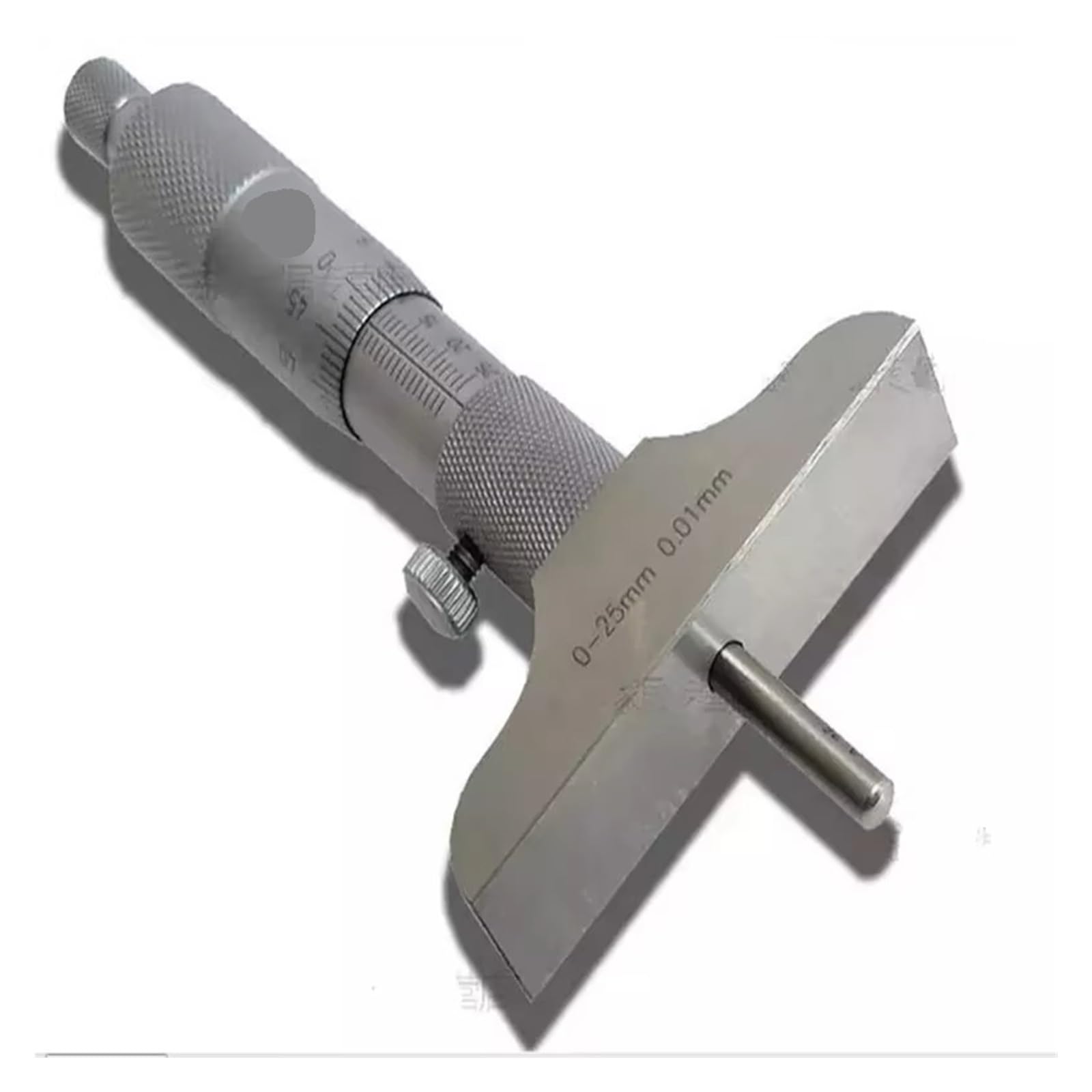 Micrómetro de profundidad Medidor micrométrico de profundidad de 0-100 mm Herramienta de calibre de medición de precisión de 0,01 mm con 4 varillas for uso industrial
