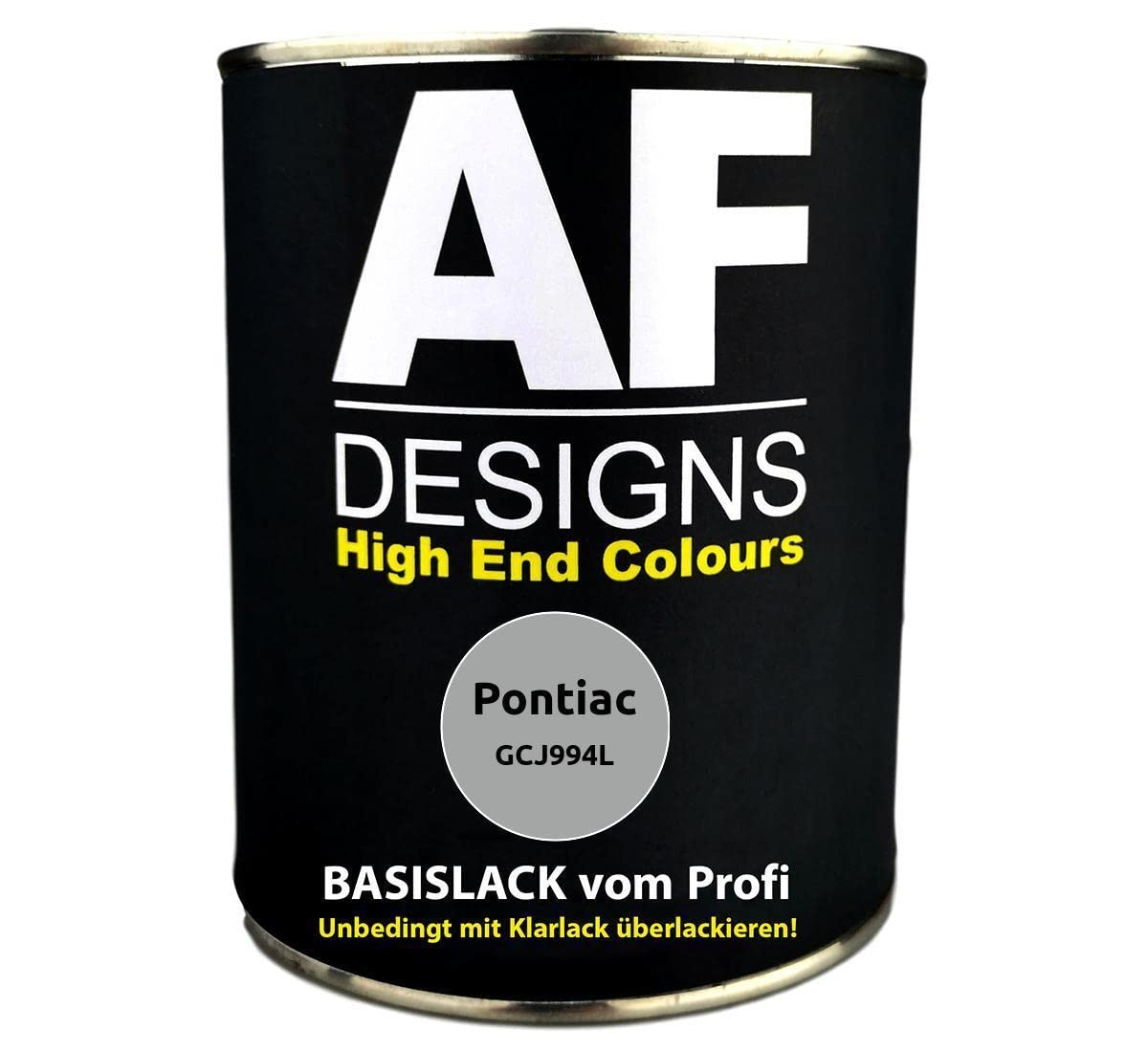 Alex Flittner Designs Peinture de voiture pour Pontiac GCJ994L LT.Tarnished Silver métallisé prêt à pulvériser 1 l