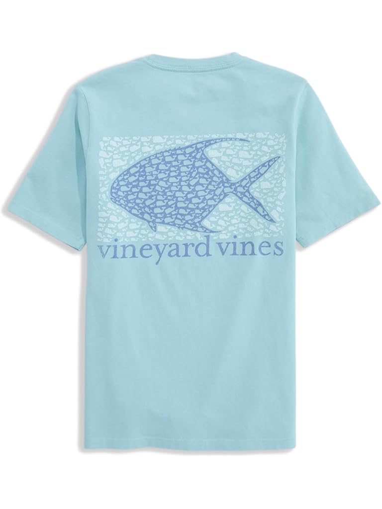 Blue Vineyard Vines Drift-Dye Tarpon Whale Short Sleeve Tee (Toddler/Little Kid/Big Kid)