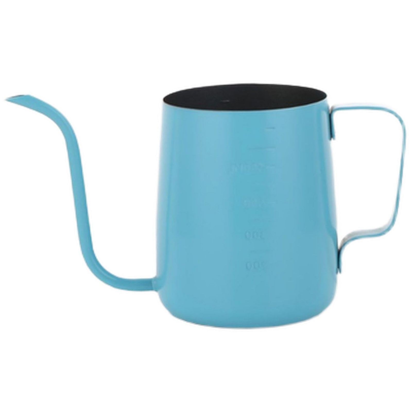 Hanging Filter Coffee Pour Over Kettle Stainless Steel with Teflon Coating Long Spout for Kitchen Countertop and Office Desk Brewing (Blue, 3.54 × 2.76 × 4.45 in)