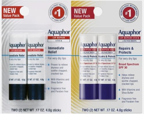 Aquaphor Lip Repair, 4 Sticks