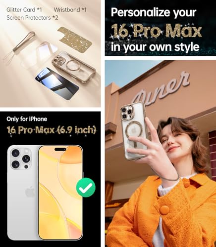 Coque iPhone 16 Pro Max MagSafe anti-rayures pour sécuriser l'objectif et l'écran