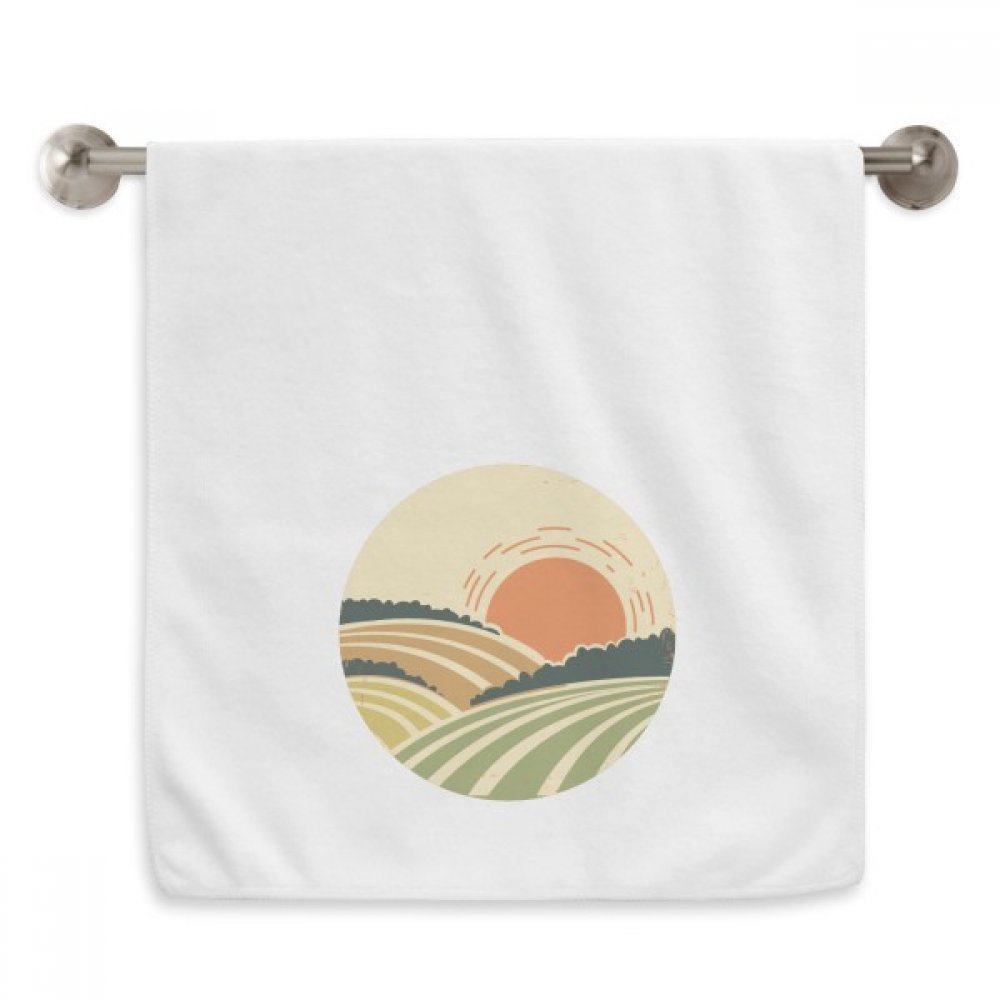 Serviette de toilette blanche broderie arbre diadème au tissage dense