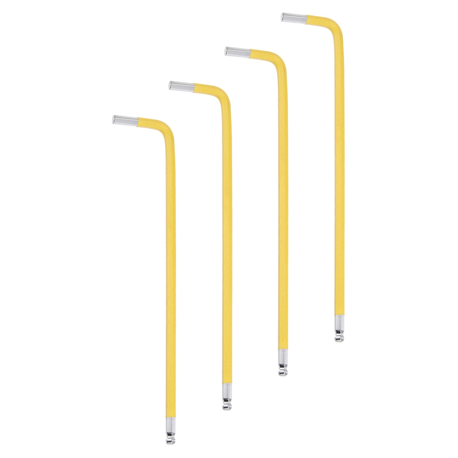 HARFINGTON 4pcs Ball End Hex Key Wrench 5/32" S2 Steel L-Shape Long Arm Hexagon SAE Wrenches Repairing Tool for Home Repair