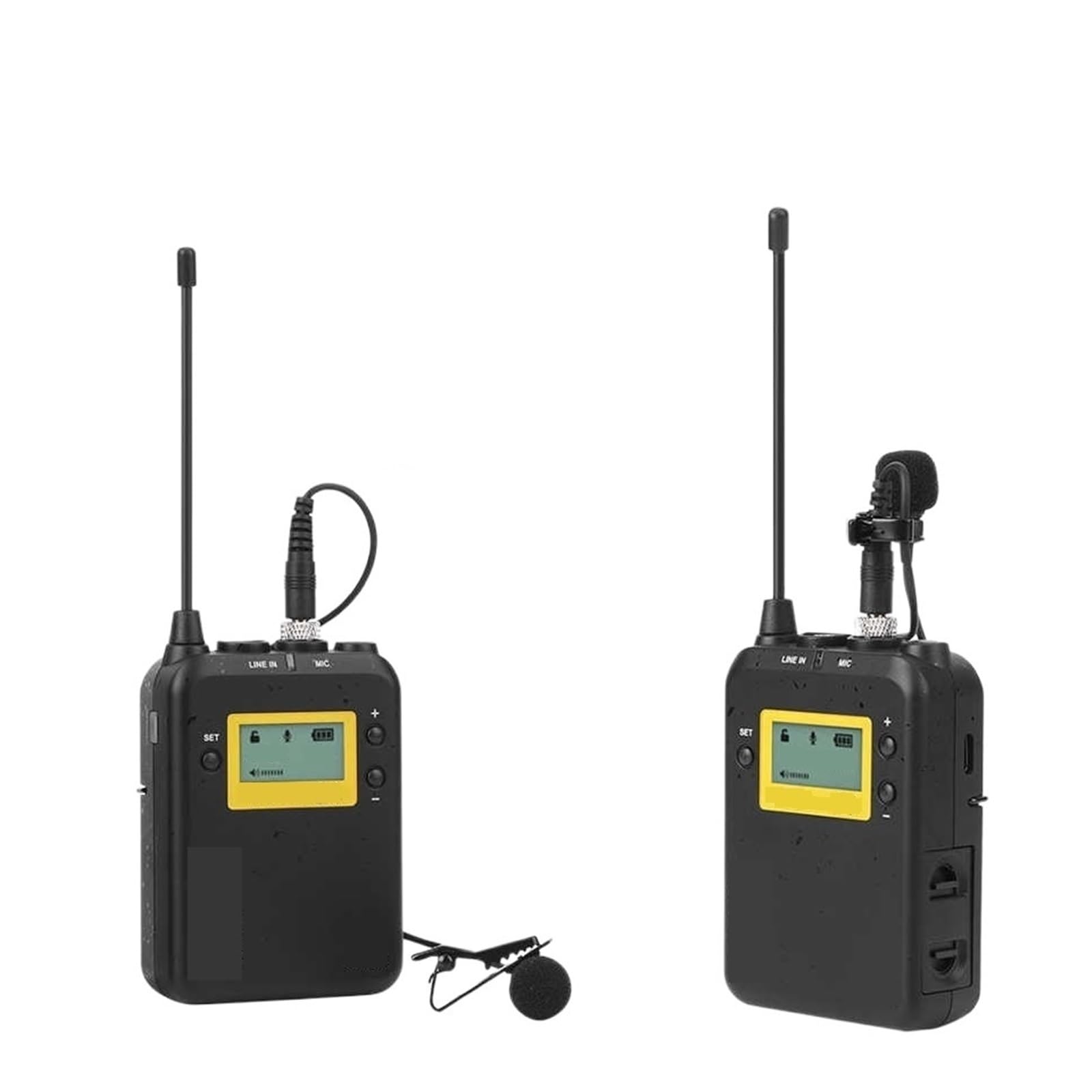Lapel Lavalier Mic Mikrofon Bezprzewodowy Profesjonalna Lustrzanka Cyfrowa Zestaw Z Nadajnikiem Do Telefonu Komórkowego Do Nagrywania Wideo(1TX 1RX)
