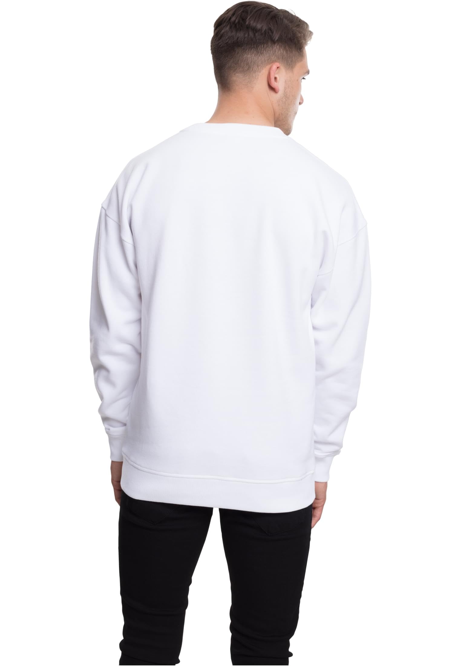 Urban Classics Basic Crewneck Hombre Camiseta Manga Larga Negro Regular
